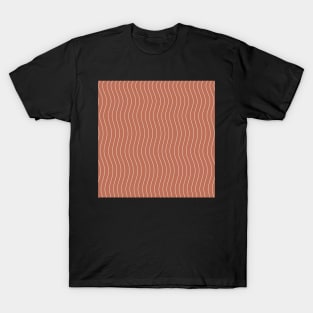 Brown waves T-Shirt